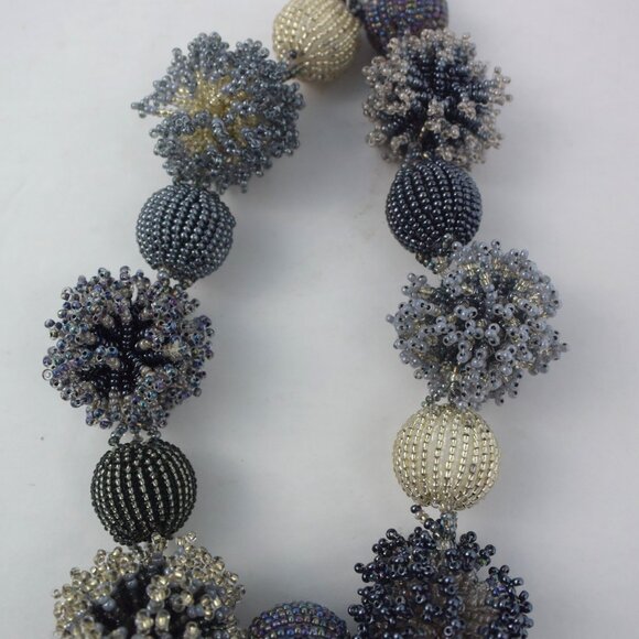 African Hand Crafted Beaded Necklace Bracelet & Earrings Set GORGEOUS WORK! - Picture 10 of 10